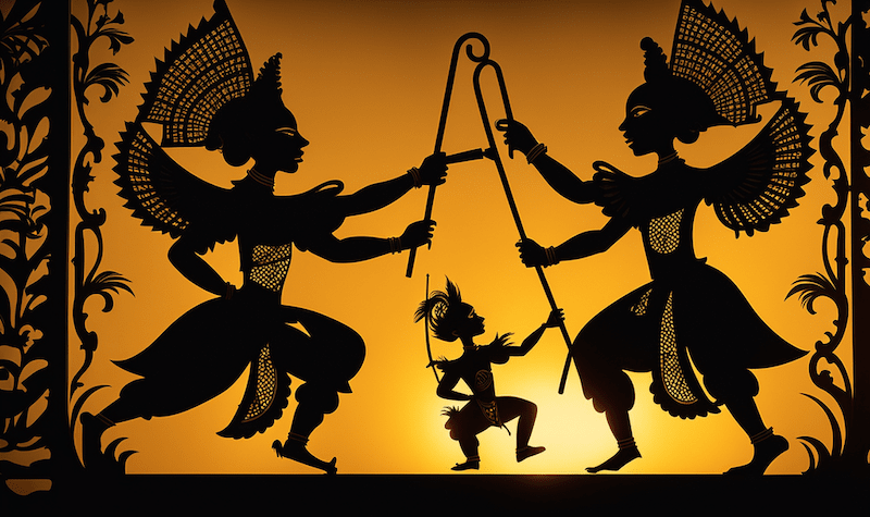 Wayang Kulit : Le théâtre d'ombres traditionnel en Indonésie et à Bali. 